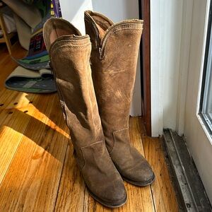 Bronx Brown Leather High Boots